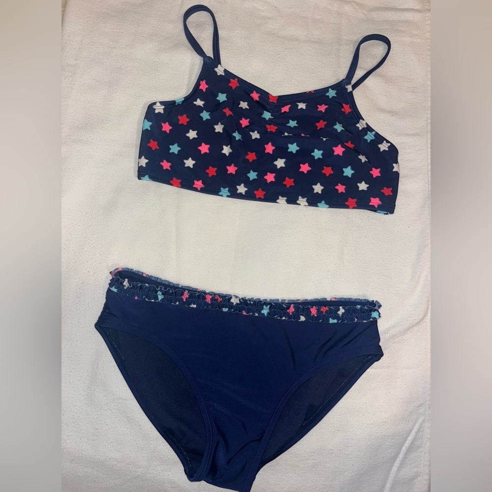 Red White & Cool Star Bikini w/ Swim Shirt